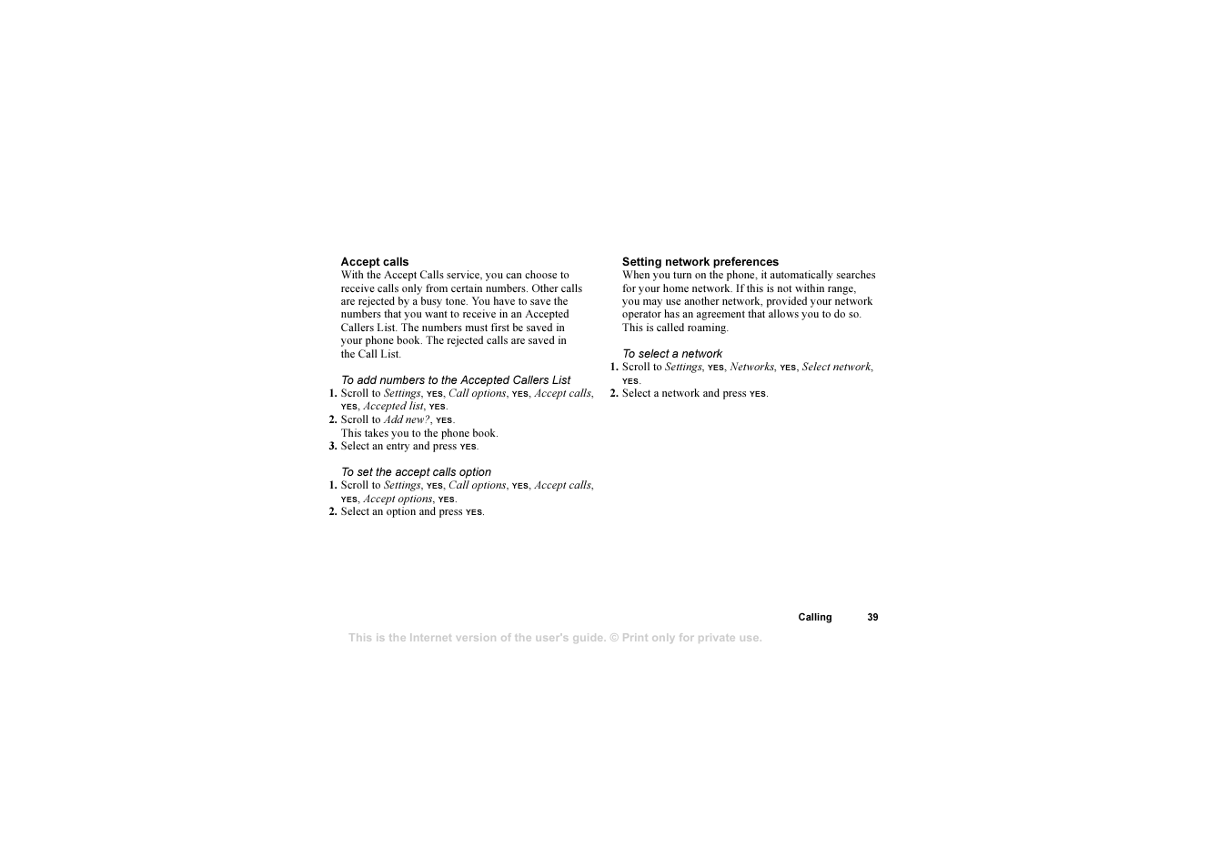Sony Ericsson 1102101-BV User Manual | Page 39 / 68