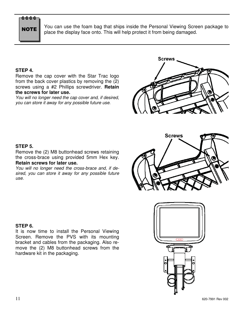 Star Trac FITNESS E-UBI User Manual | Page 11 / 52