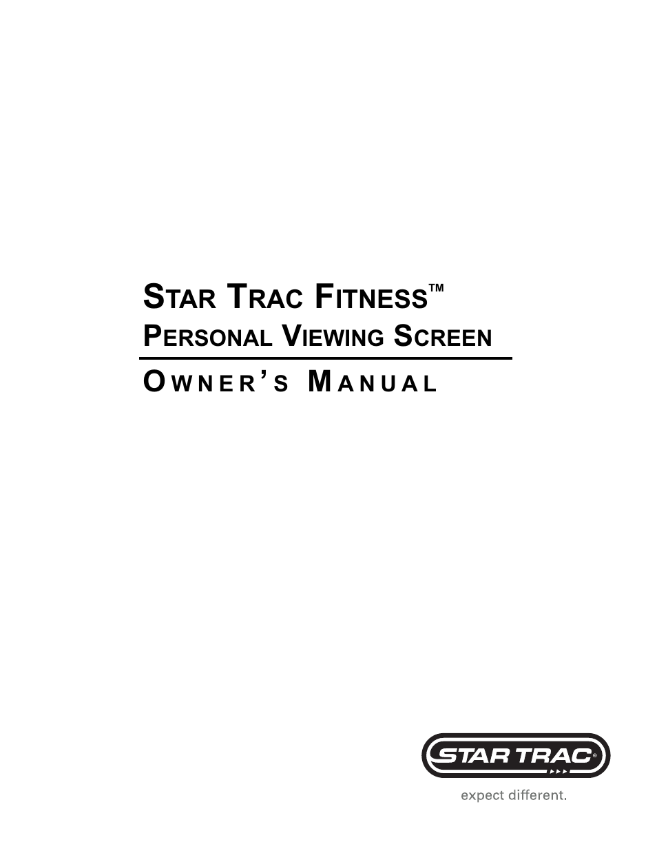 Star Trac E-TRi User Manual | 42 pages