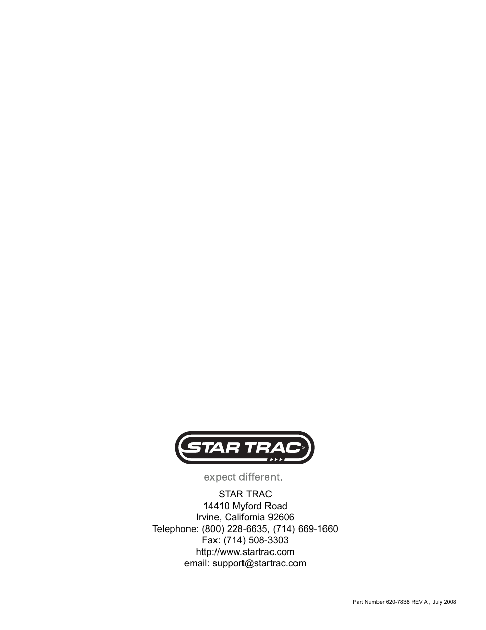 Star Trac E-TRi User Manual | Page 42 / 42