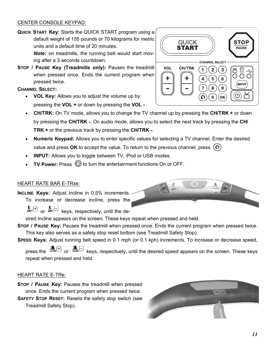 Star Trac E-TRXE User Manual | Page 11 / 42