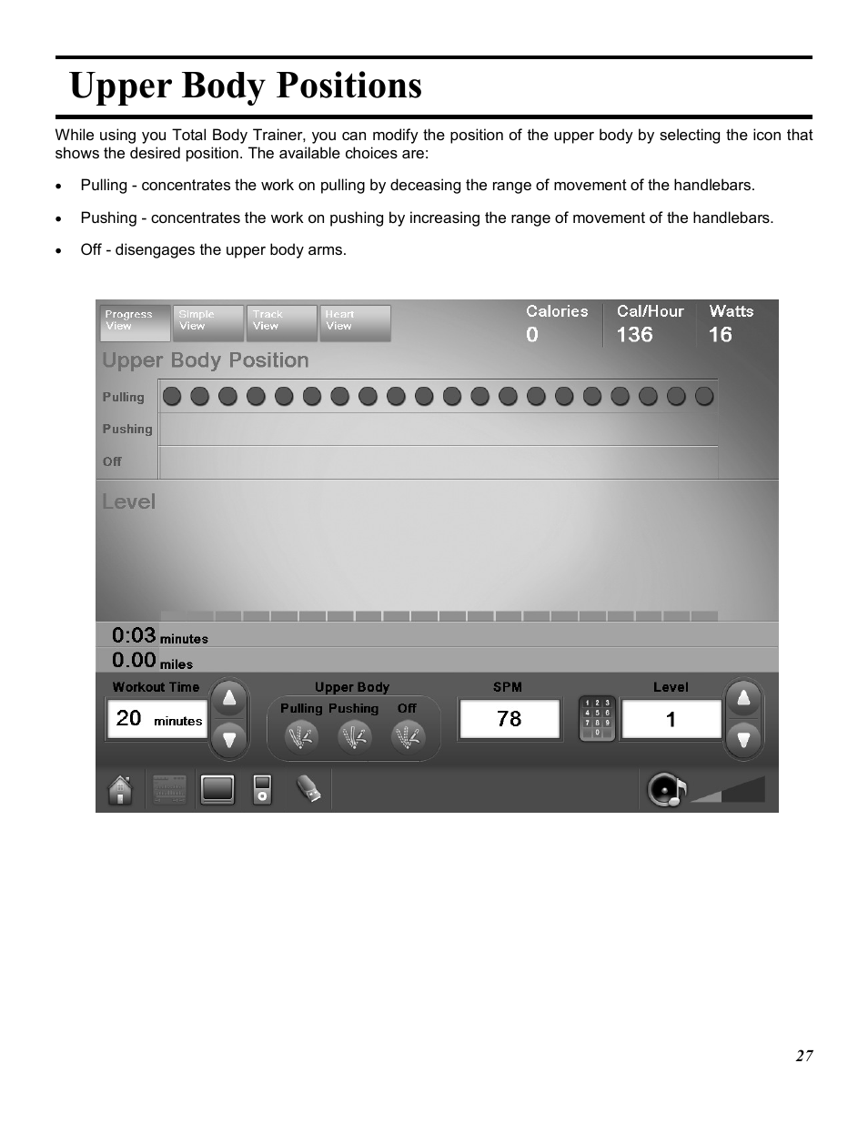 Upper body positions | Star Trac E-TRXE User Manual | Page 27 / 42