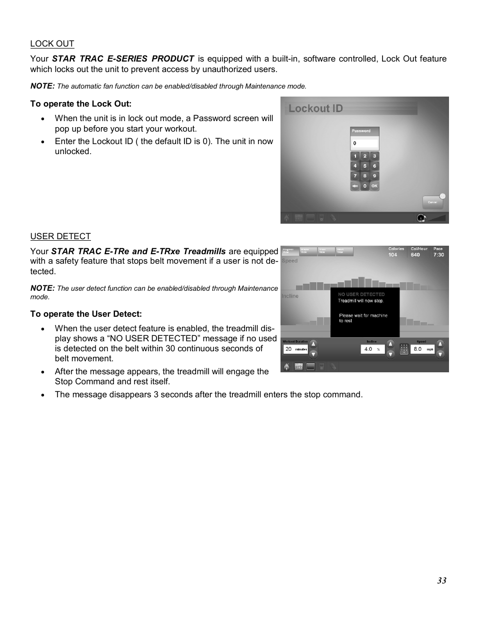 Star Trac E-TRXE User Manual | Page 33 / 42