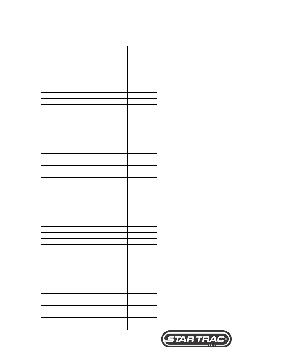 Star Trac 6300 User Manual | Page 25 / 26