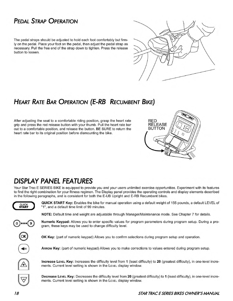 Star Trac E SERIES BIKES E- UB 8100 User Manual | Page 18 / 36