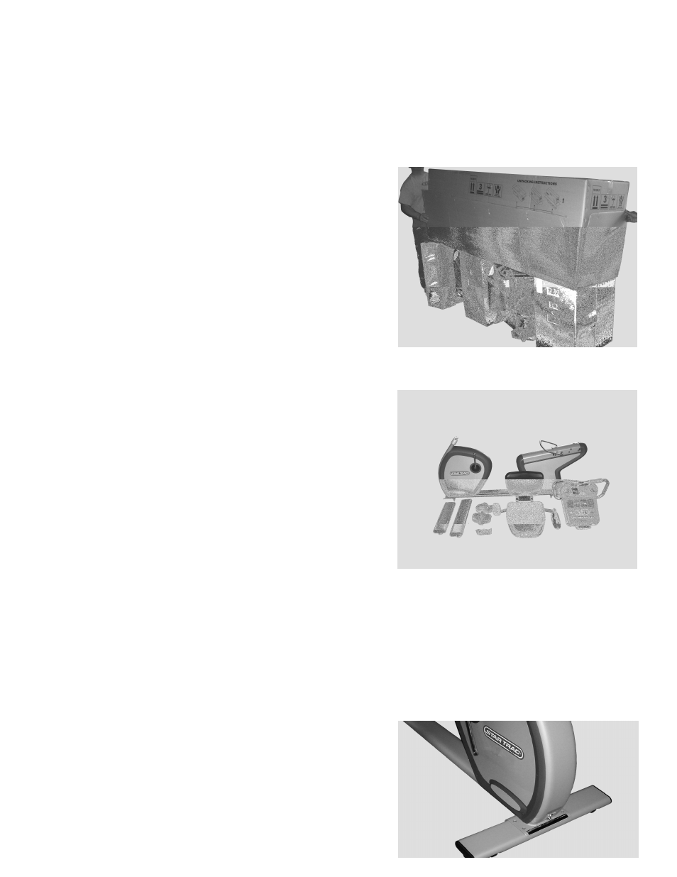 S series recumbent bike assembly and setup, Npacking, Ools | Equired, Ssembly | Star Trac FITNESSTM S-UB UPRIGHT BIKE User Manual | Page 15 / 35