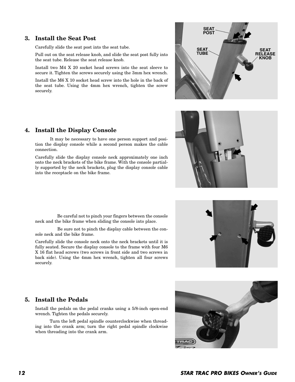 Star Trac Pro Upright Bike User Manual | Page 12 / 32