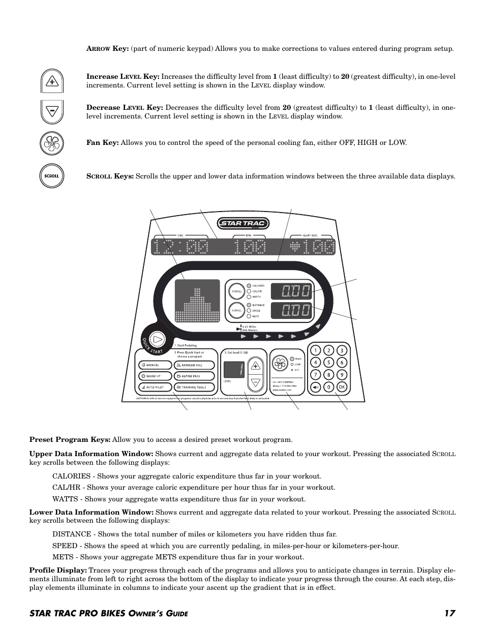 Star trac pro bikes o | Star Trac Pro Upright Bike User Manual | Page 17 / 32