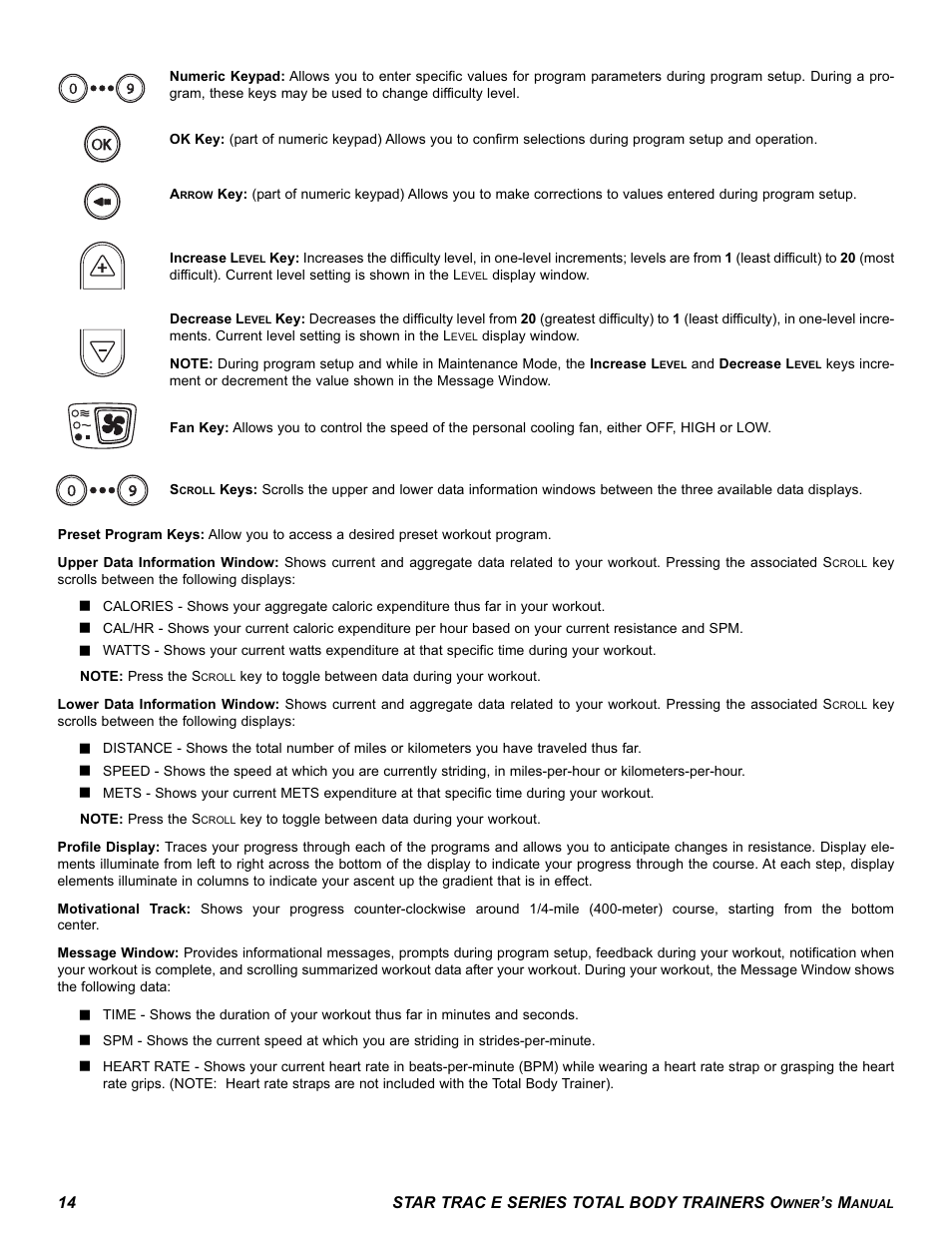 Star Trac E-TBT User Manual | Page 14 / 30