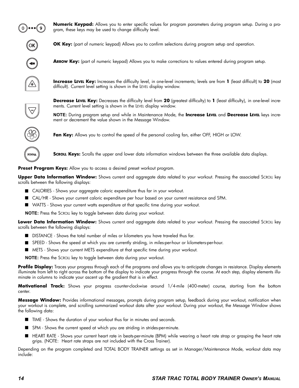 Star Trac P-TBT User Manual | Page 14 / 30