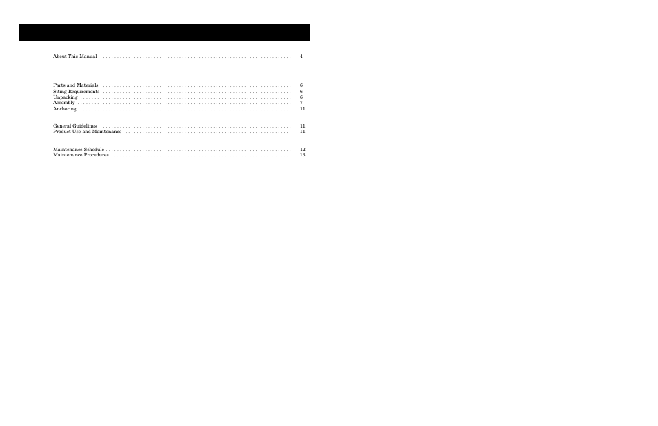 Able of, Ontents | Star Trac Shoulder Press User Manual | Page 2 / 10