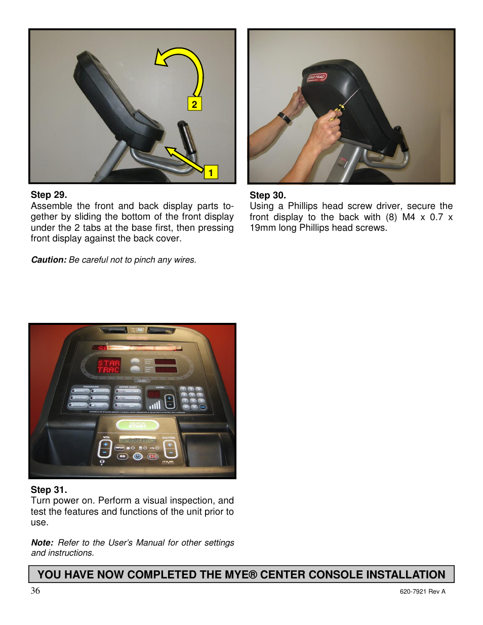 Star Trac E-TBTe User Manual | Page 35 / 53