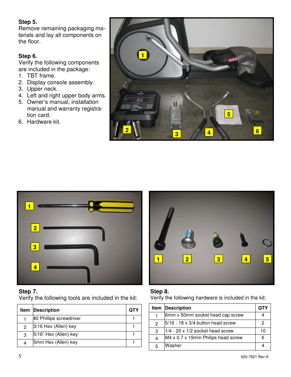 Star Trac E-TBTe User Manual | Page 4 / 53