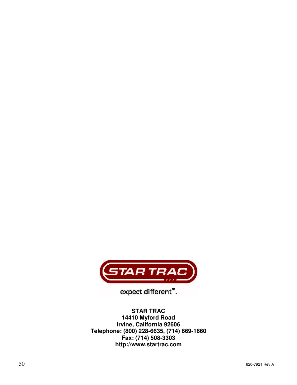 Star Trac E-TBTe User Manual | Page 49 / 53