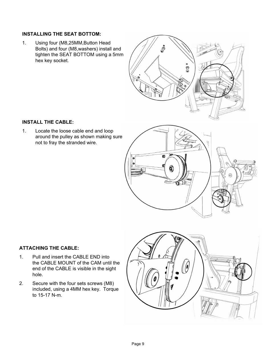 Star Trac LEG CURL IP-S1315 User Manual | Page 9 / 14