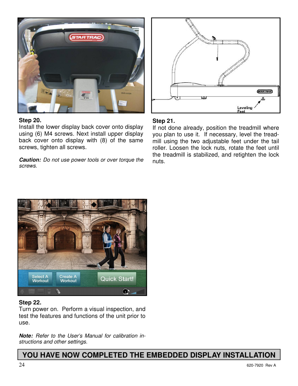 Star Trac 620-7920 User Manual | Page 23 / 52