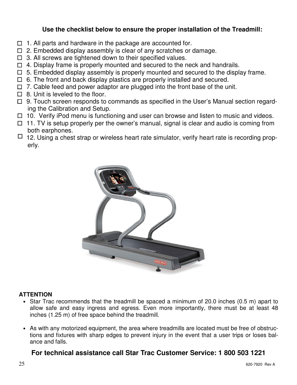 Star Trac 620-7920 User Manual | Page 24 / 52