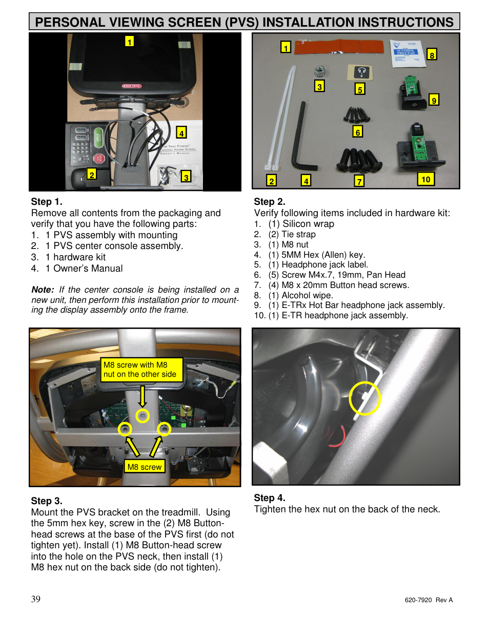 Star Trac 620-7920 User Manual | Page 38 / 52