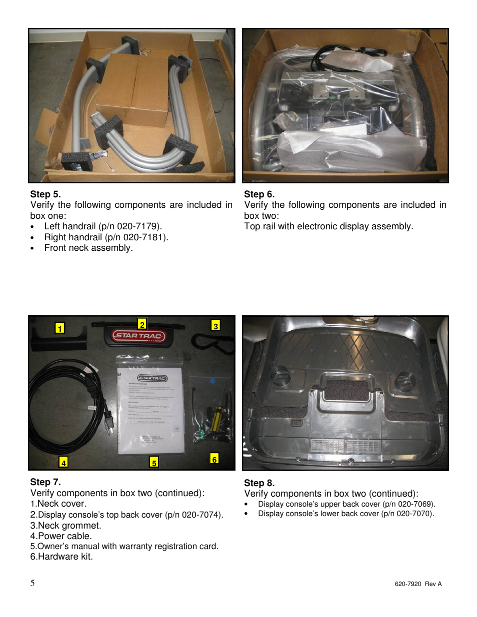 Star Trac 620-7920 User Manual | Page 4 / 52