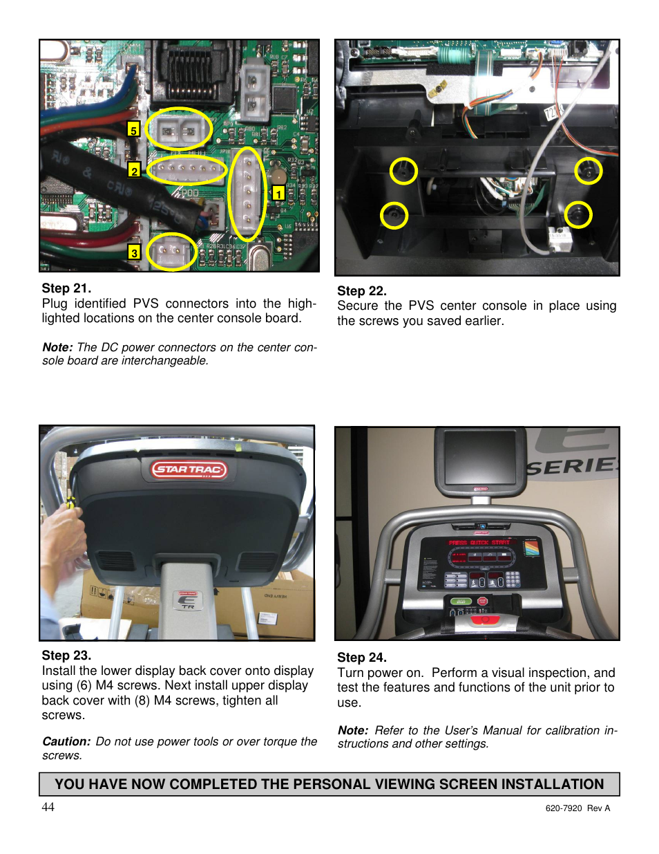 Star Trac 620-7920 User Manual | Page 43 / 52