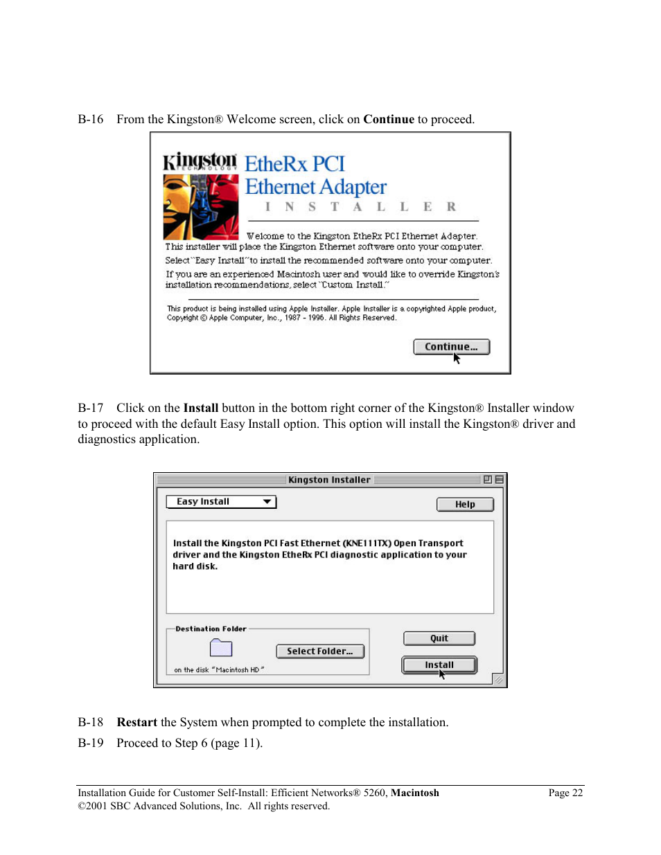 SBC comm Efficient Networks 5260 User Manual | Page 23 / 28