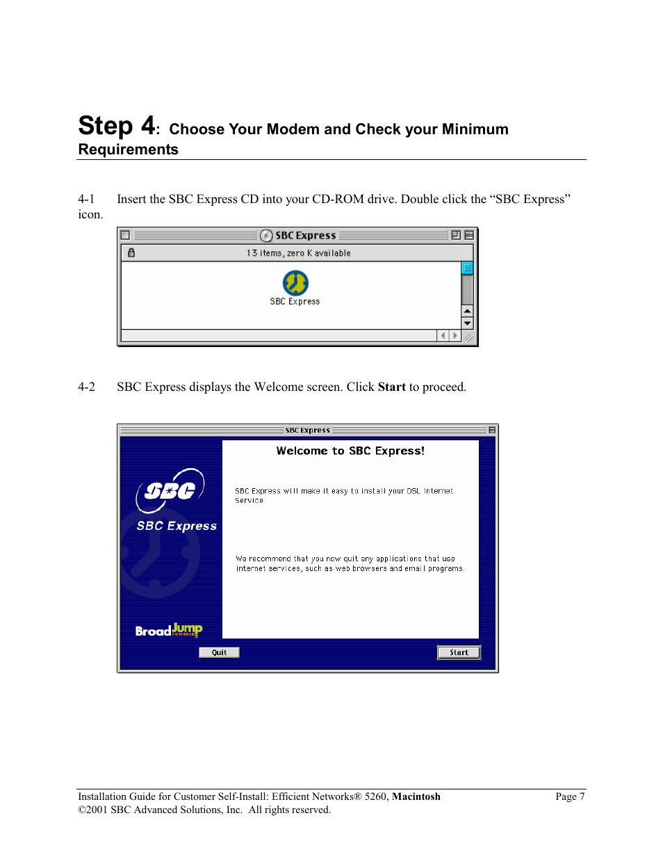 Step 4 | SBC comm Efficient Networks 5260 User Manual | Page 8 / 28