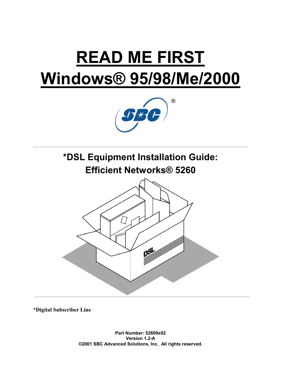 SBC comm Windows 95/98/Me/2000 52609x02 User Manual | 27 pages