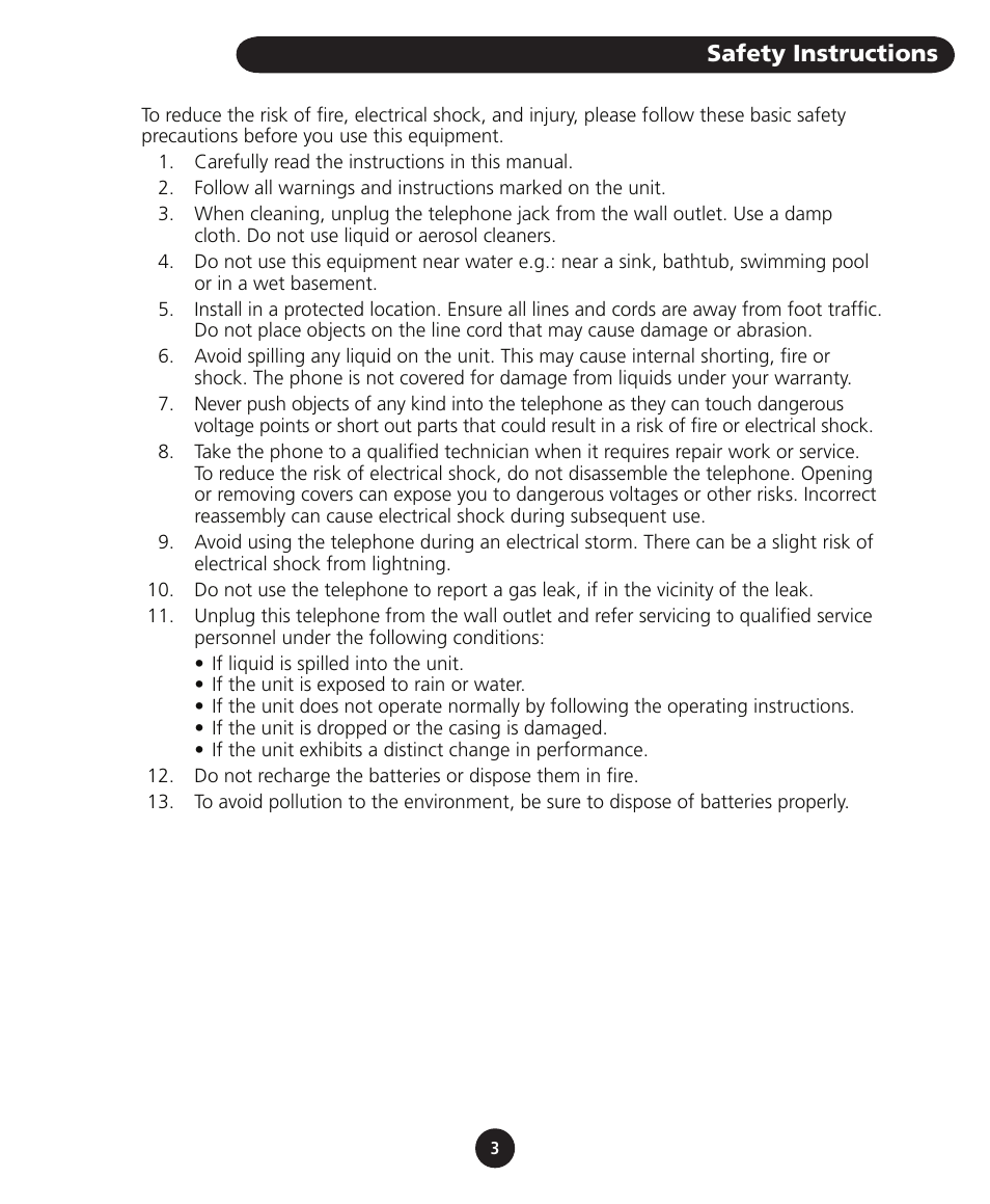 Safety instructions | SBC comm SBC-116 User Manual | Page 5 / 20