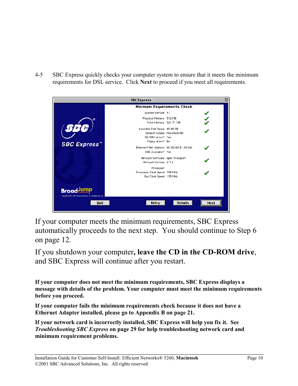 SBC comm Efficient Networks 5260 5260MC02A User Manual | Page 11 / 30