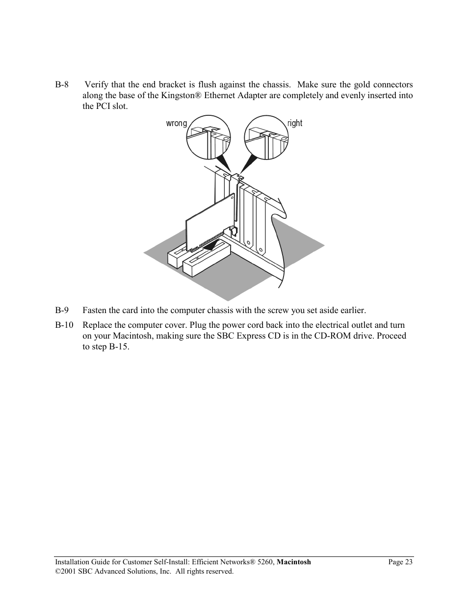 SBC comm Efficient Networks 5260 5260MC02A User Manual | Page 24 / 30