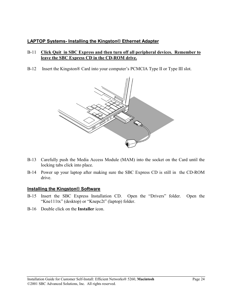 SBC comm Efficient Networks 5260 5260MC02A User Manual | Page 25 / 30