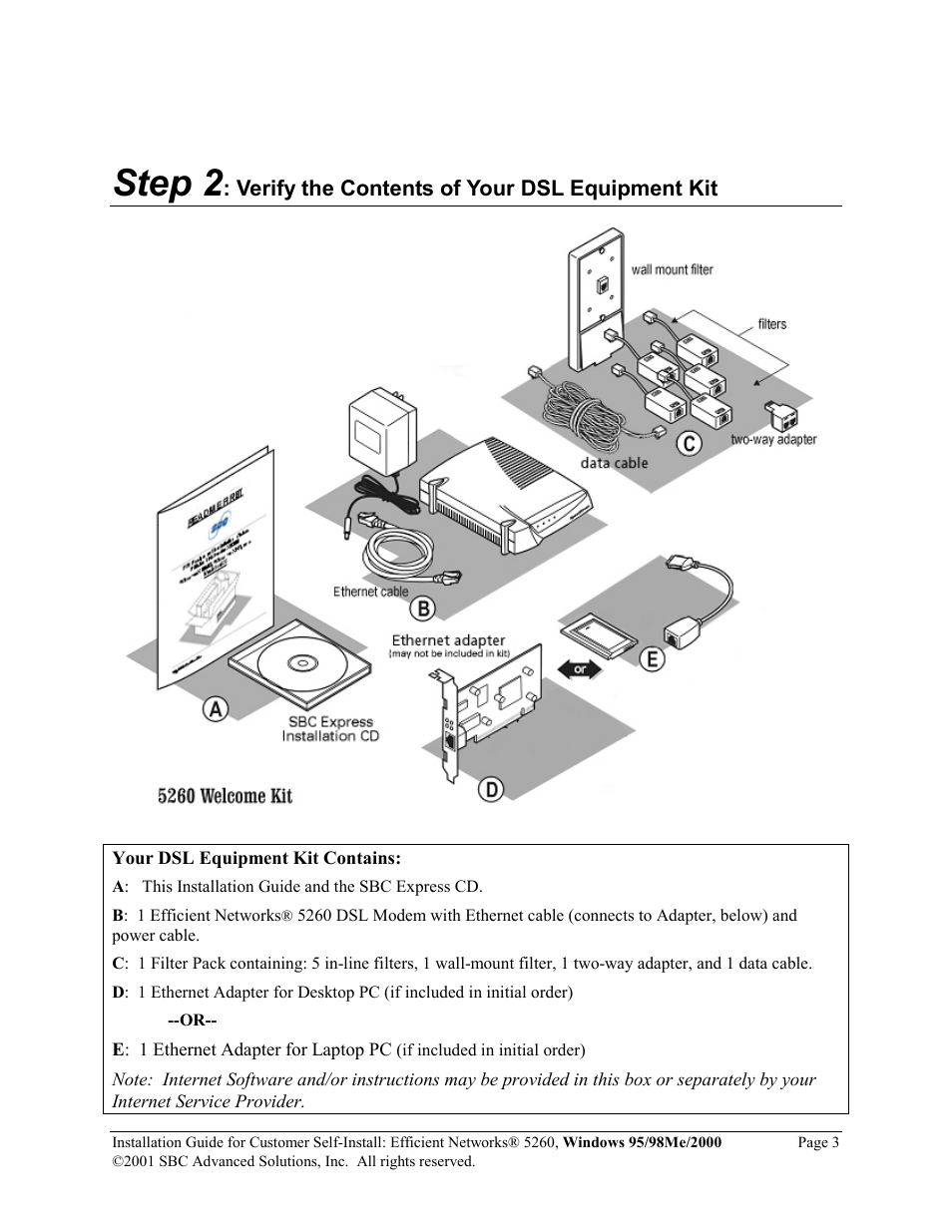 Step 2 | SBC comm 52609X02 User Manual | Page 4 / 28