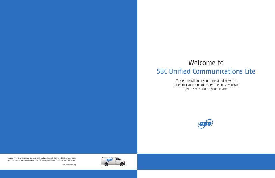 SBC comm UNIFIED SGC00116-1 User Manual | 14 pages