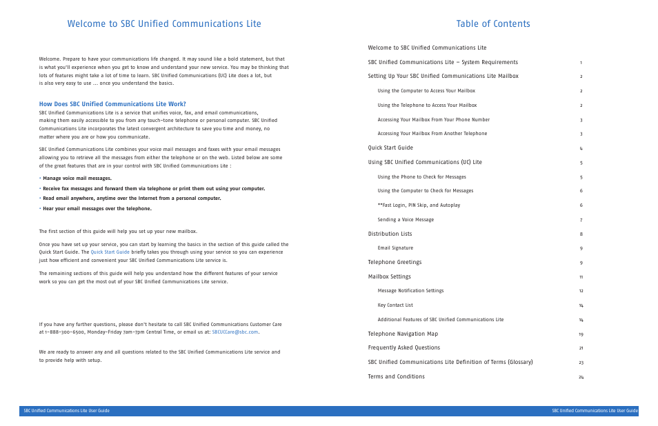 SBC comm UNIFIED SGC00116-1 User Manual | Page 2 / 14
