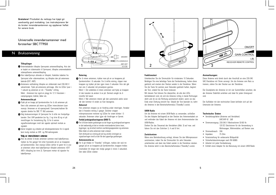 Bruksanvisning | Philips SBC TT950 User Manual | Page 12 / 13