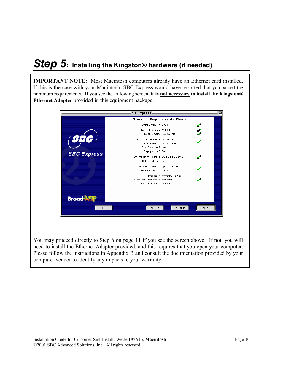 Step 5 | SBC comm 516 User Manual | Page 11 / 28
