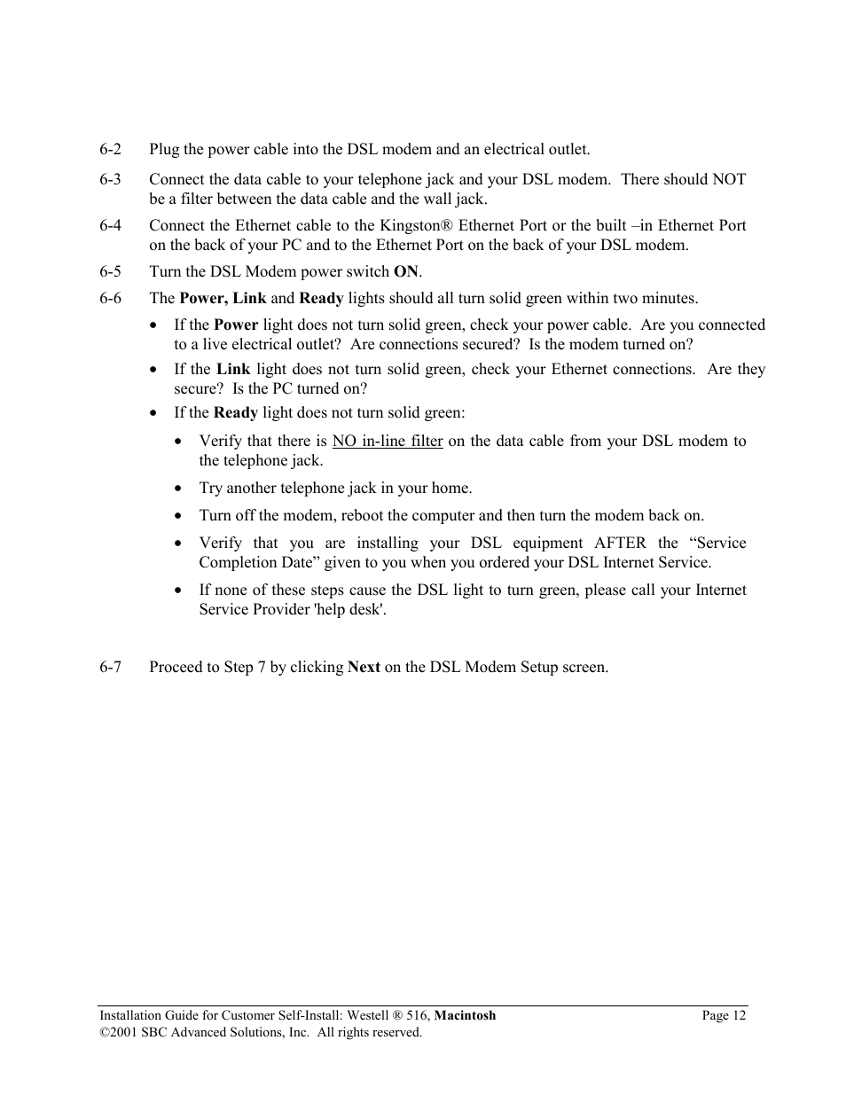 SBC comm 516 User Manual | Page 13 / 28