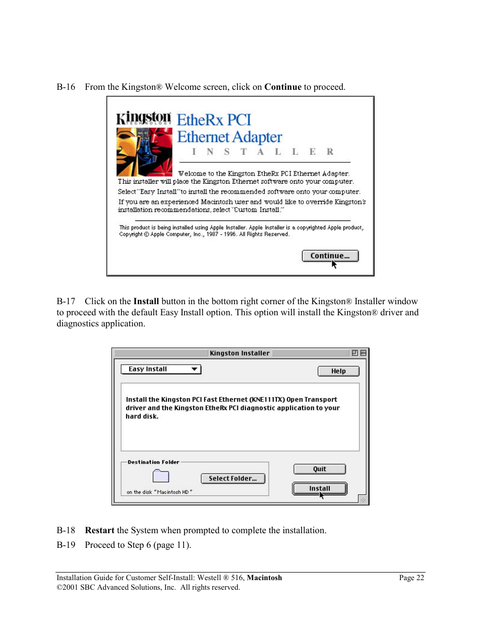 SBC comm 516 User Manual | Page 23 / 28