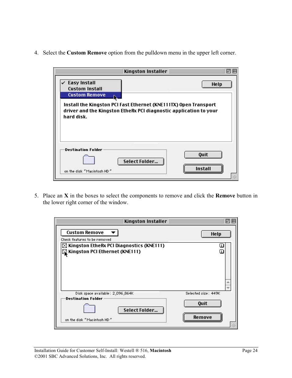 SBC comm 516 User Manual | Page 25 / 28