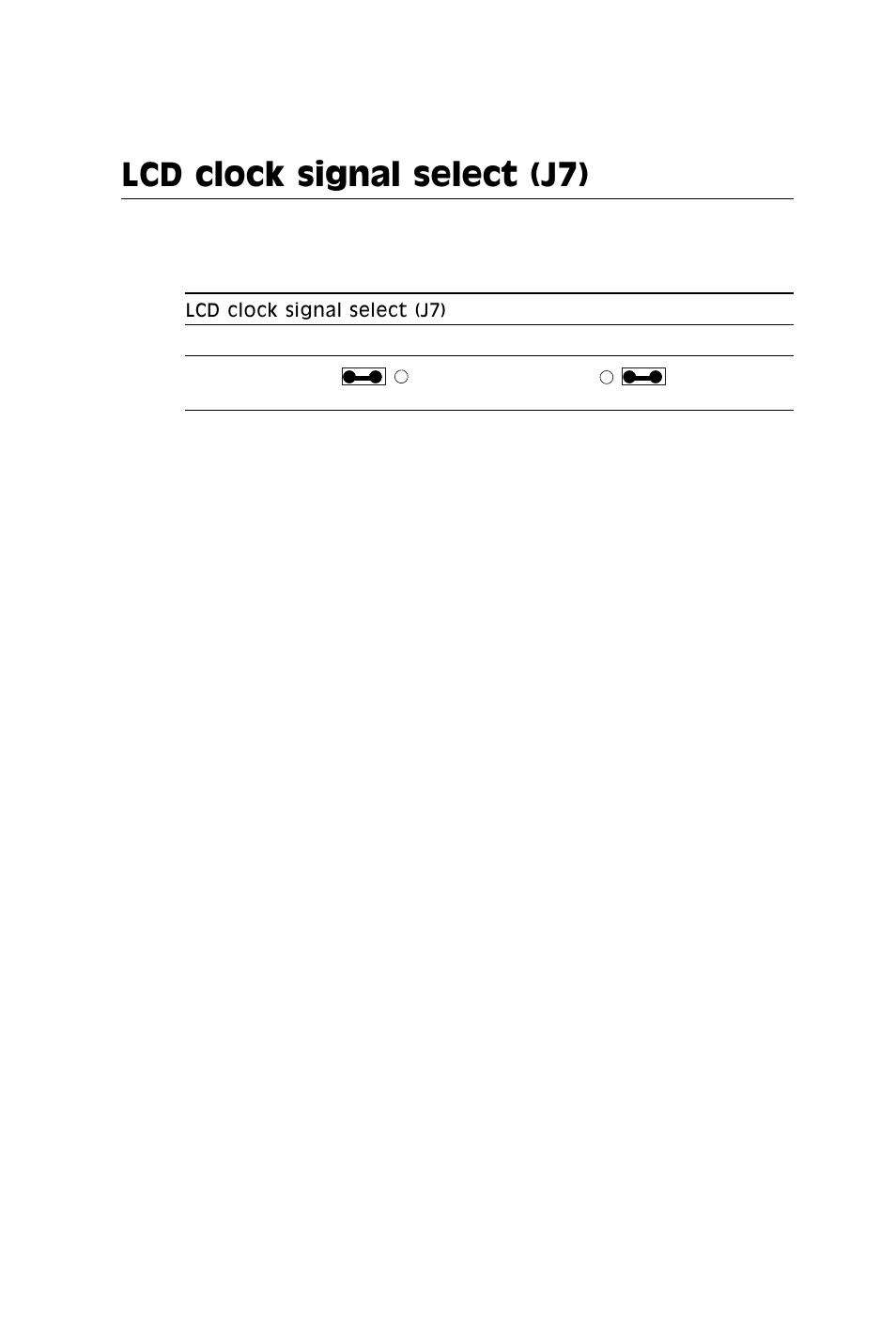 Lcd clock signal select (j7) | SBC comm AMD SBC-770 User Manual | Page 35 / 111