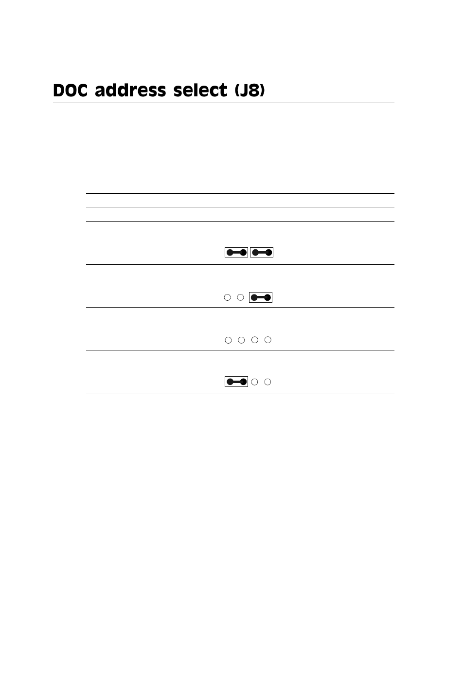 Doc address select (j8) | SBC comm AMD SBC-770 User Manual | Page 36 / 111