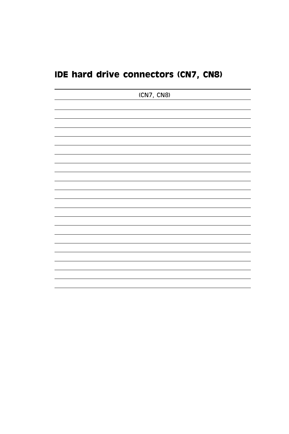 Ide hard drive connectors (cn7, cn8) | SBC comm AMD SBC-770 User Manual | Page 42 / 111