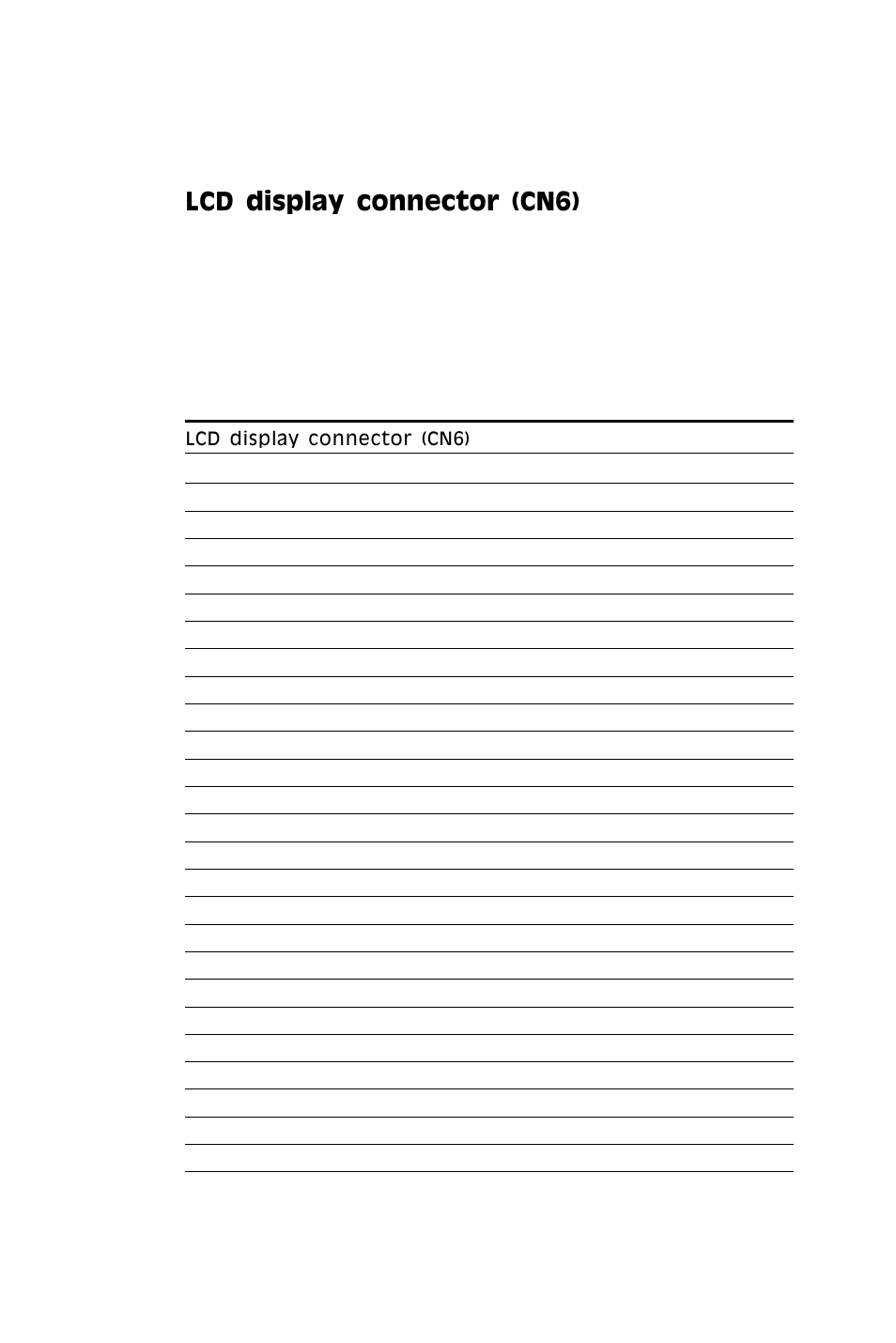 Lcd display connector (cn6) | SBC comm AMD SBC-770 User Manual | Page 49 / 111