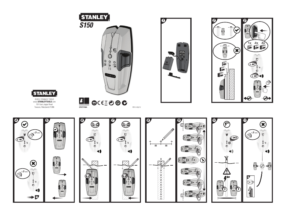 Stanley Black & Decker S150 User Manual | 4 pages