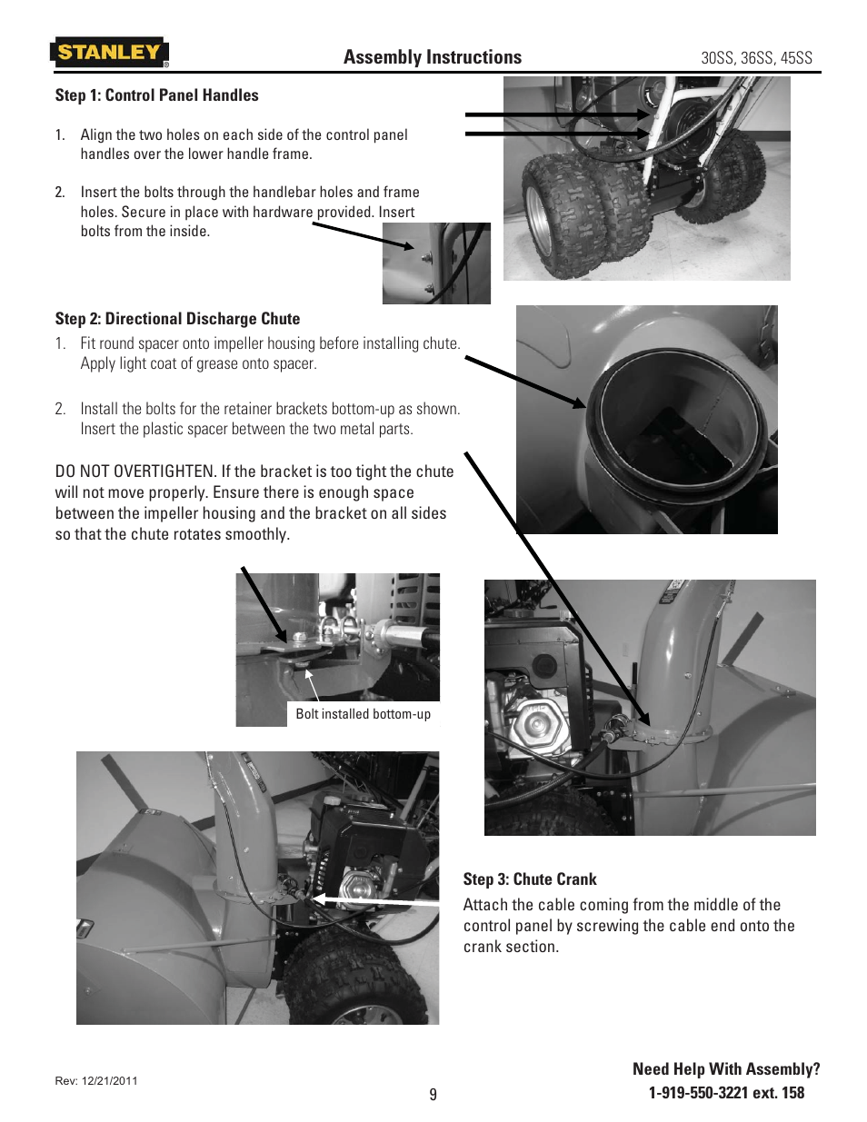 Assembly instructions | Stanley Black & Decker 45SS User Manual | Page 14 / 34