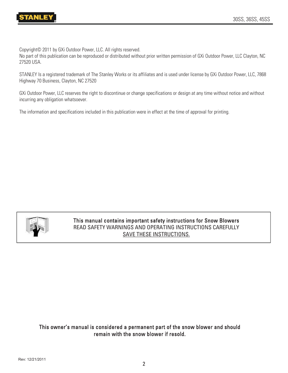 Stanley Black & Decker 45SS User Manual | Page 2 / 34