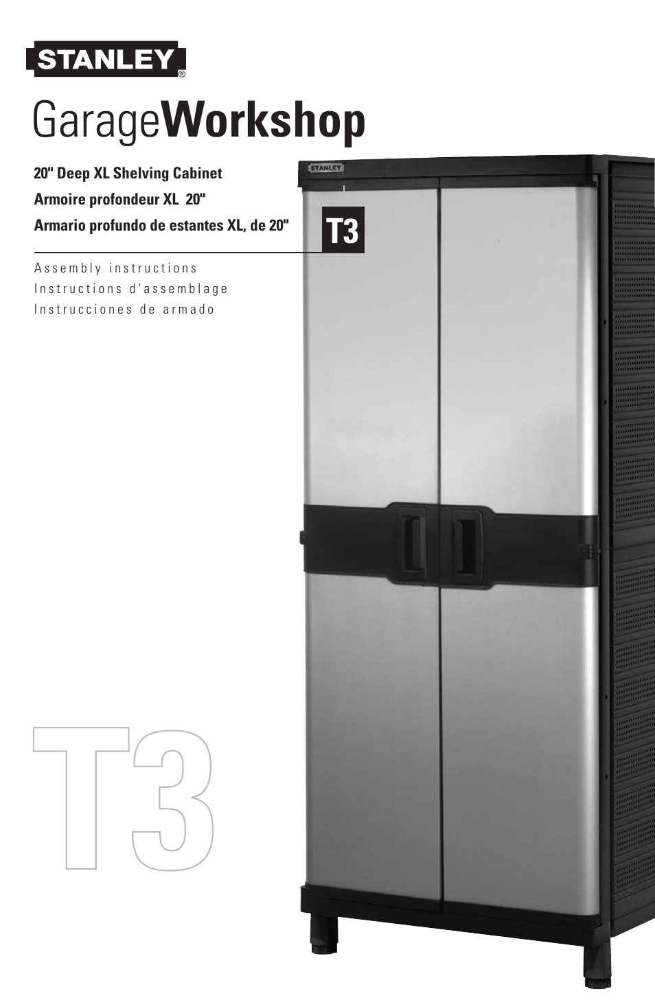 Stanley Black & Decker Stanley Garage Workshop T3 User Manual | 16 pages