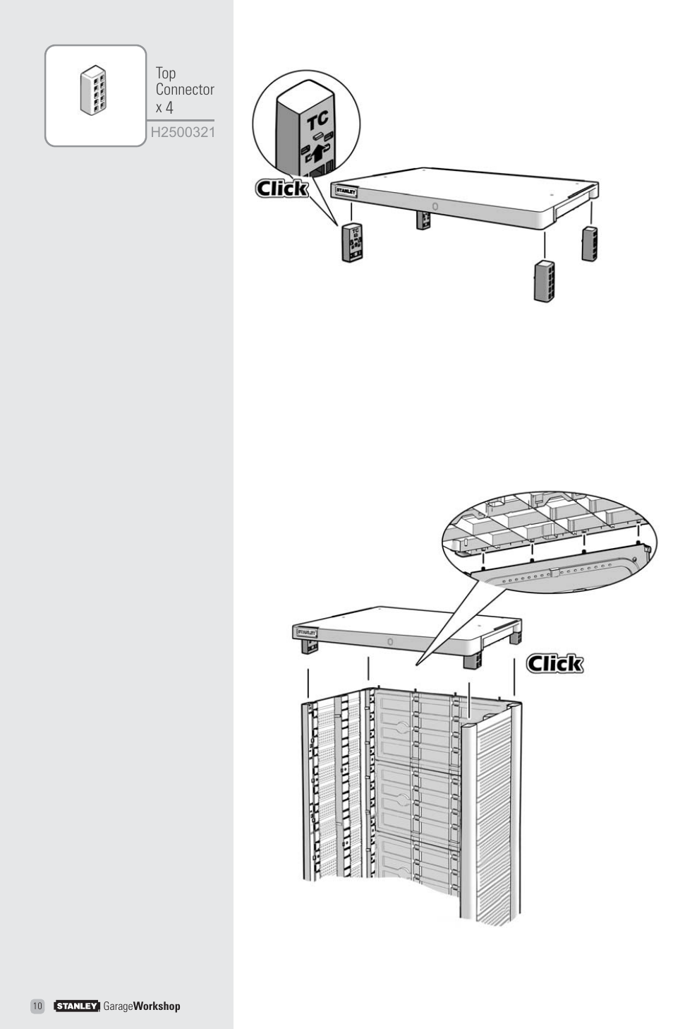 Stanley Black & Decker Stanley Garage Workshop T3 User Manual | Page 10 / 16