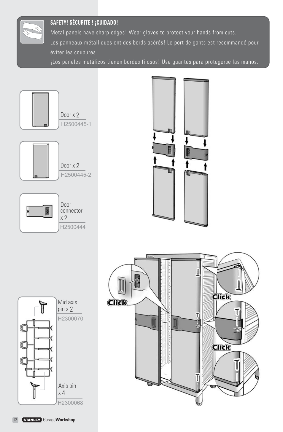 Stanley Black & Decker Stanley Garage Workshop T3 User Manual | Page 12 / 16