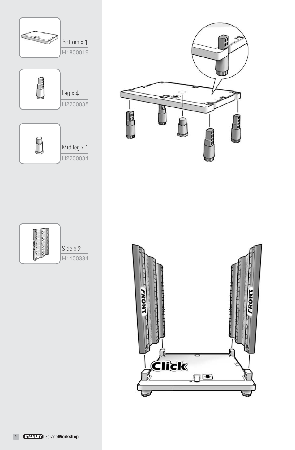 Stanley Black & Decker Stanley Garage Workshop T3 User Manual | Page 4 / 16
